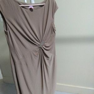 Beige Anne Klein Work Dress